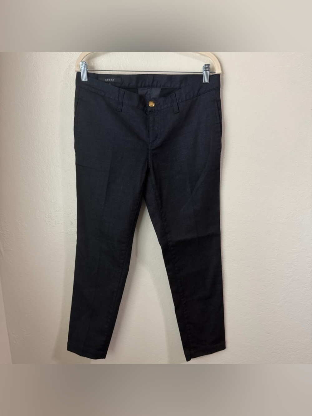 Gucci Dark Navy/Black‎ Skinny Denim Chinos size 40 made in Italy